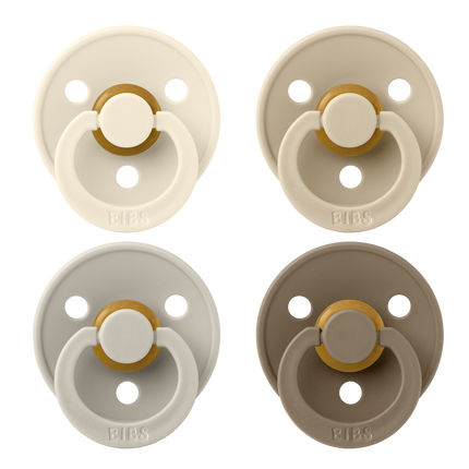 <tc>BIBS</tc> <tc>tétine</tc> Taille 1 Couleur Ivoire/Sable/Vanille/Chêne foncé 4St.