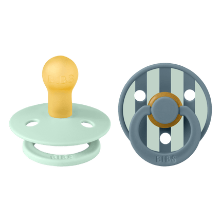 BIBS BIBS Studio Colour Block 2 pack Nordic mint / Petrol - Babywinkel - 5713795267569