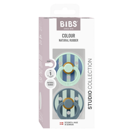 BIBS BIBS Studio Colour Block 2 pack Nordic mint / Petrol - Babywinkel - 5713795267569