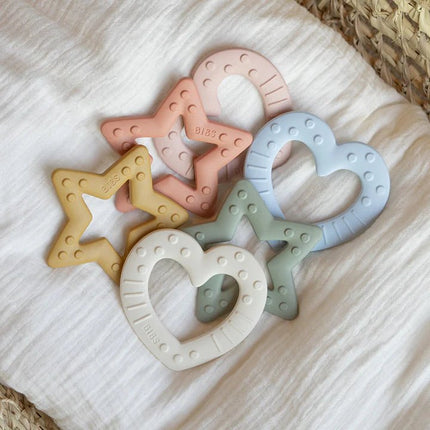 BIBS Bijtspeeltje Ster Blush - BIBS - Babywinkel - 5713795204298