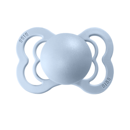 BIBS Speen Maat 1 Iron/Baby Blue Supreme Silicone 2st - BIBS - Babywinkel - 5713795199143