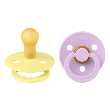 BIBS Speen Maat 1 Latex Sunshine/Violet Sky - BIBS - Babywinkel - 5713795231072