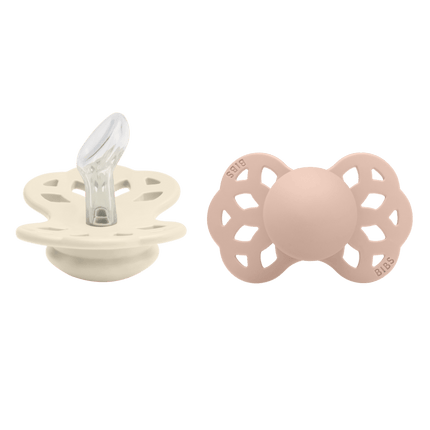 BIBS Speen Maat 1 Silicone Anatomical Ivory/Blush 2st - BIBS - Babywinkel - 5713795243631
