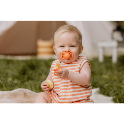 BIBS Speen Maat 1 Silicone Supreme Papaya - BIBS - Babywinkel - 5713795233311