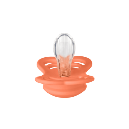 BIBS Speen Maat 1 Silicone Supreme Papaya - BIBS - Babywinkel - 5713795233311