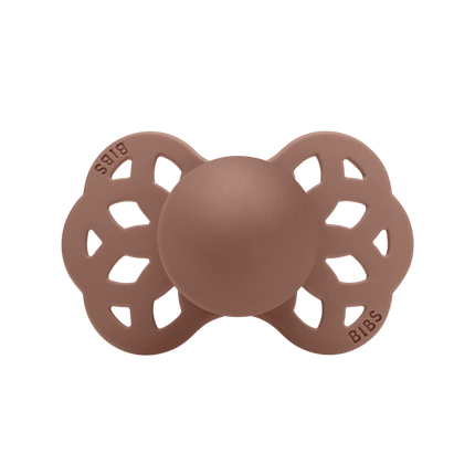 BIBS Speen Maat 1 Silicone Symmetrical Blush/Woodchuck 2st - BIBS - Babywinkel - 5713795243891