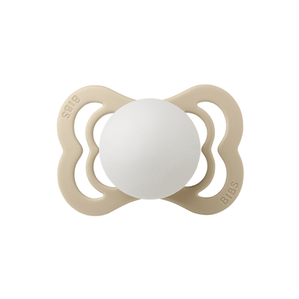 BIBS Speen Maat 1 Vanilla Night Supreme Silicone - BIBS - Babywinkel - 5713795223572