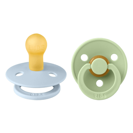 BIBS Speen Maat 2 Latex Baby Blue/Pistachio - BIBS - Babywinkel - 5713795231065