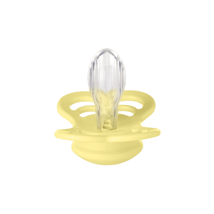 BIBS Speen Maat 2 Silicone Supreme Desert Sand/Sunshine 2st - BIBS - Babywinkel - 5713795230297