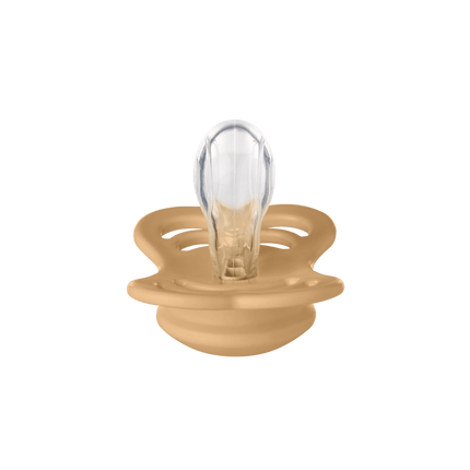 BIBS Speen Maat 2 Silicone Supreme Desert Sand/Sunshine 2st - BIBS - Babywinkel - 5713795230297