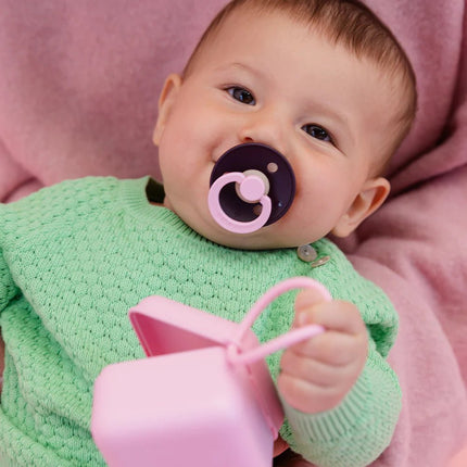 BIBS Spenen Pacifier Studio Fusion 2 pack Dusky lilac/Plum Speenmaat 2 koop je bij Babywinkel