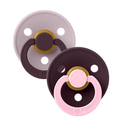 BIBS Spenen Pacifier Studio Fusion 2 pack Dusky lilac/Plum Speenmaat 2 koop je bij Babywinkel
