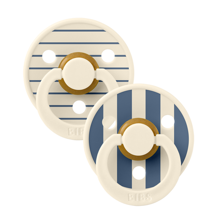 BIBS Studio Colour Pin Anatomical Ivory Steel Blue Mix - Babywinkel - 5713795263820