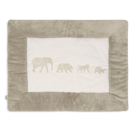 Boxkleed 75x95cm Animals - Olive Green - Babywinkel - 8717329377332