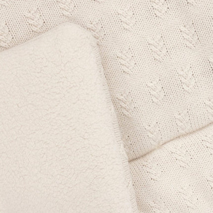 Boxkleed 75x95cm Grain Knit - Oatmeal - Babywinkel - 8717329377745