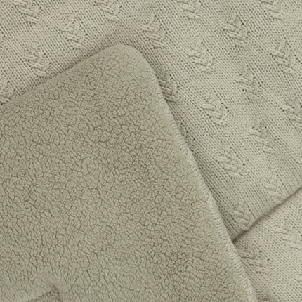 Boxkleed 75x95cm Grain Knit - Olive Green - Babywinkel - 8717329377721