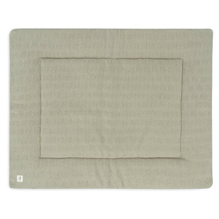 Boxkleed 75x95cm Grain Knit - Olive Green - Babywinkel - 8717329377721