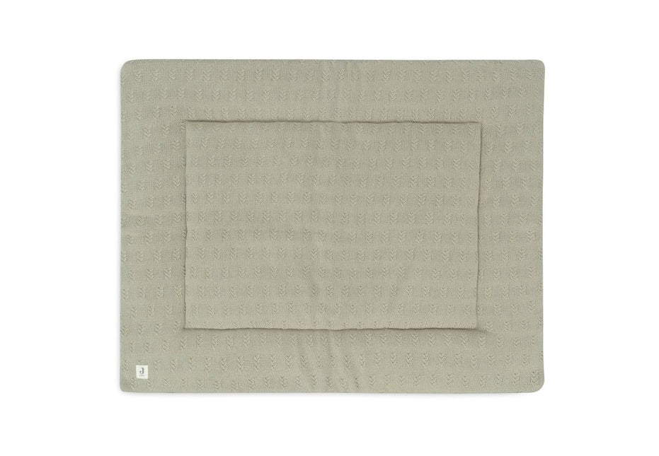 Boxkleed 75x95cm Grain Knit - Olive Green - Babywinkel - 8717329377721