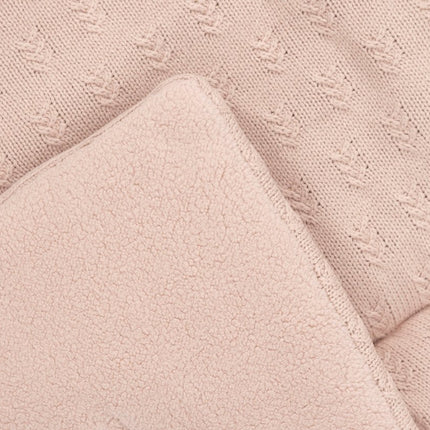 Boxkleed 75x95cm Grain Knit - Wild Rose - Babywinkel - 8717329377738