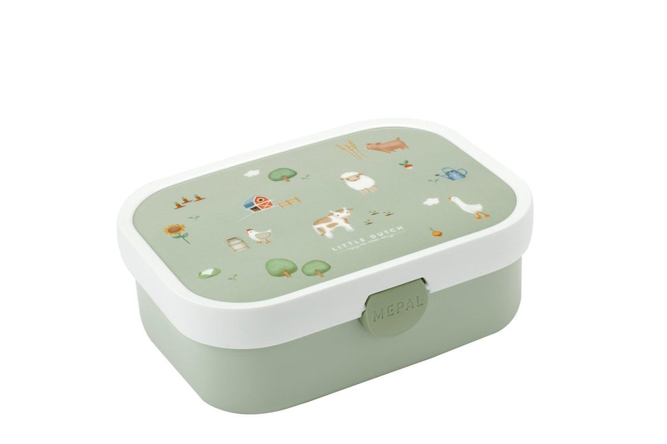 Campus Bento lunchbox met vorkje Little Dutch - Little Farm - Babywinkel - 8720294032328