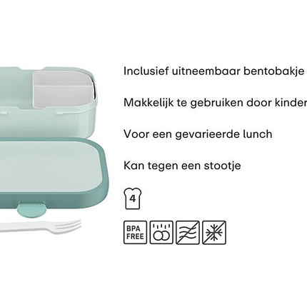 Campus Bento lunchbox met vorkje Little Dutch - Little Farm - Babywinkel - 8720294032328