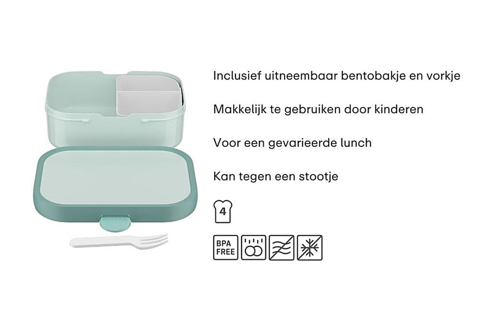 Campus Bento lunchbox met vorkje Little Dutch - Little Farm - Babywinkel - 8720294032328