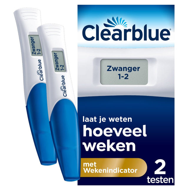 Clearblue Zwangerschapstest Met Wekenindicator 2st koop je bij Babywinkel