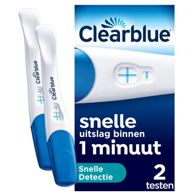 Clearblue Zwangerschapstest Snelle Detectie 2st koop je bij Babywinkel