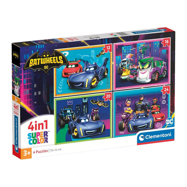 Clementoni Batwheels Puzzel 4 In 1 - Babywinkel - 8005125215294