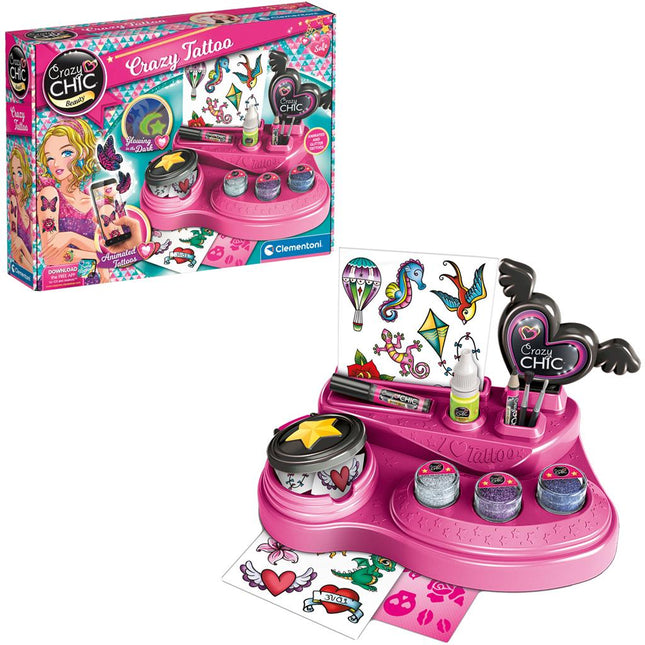 Clementoni Knutselpakket Crazy Chic Tattoo koop je bij Babywinkel