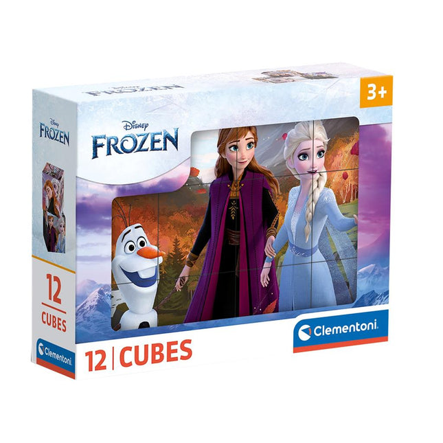 Clementoni Puzzel Blokken Frozen 12 Delig koop je bij Babywinkel