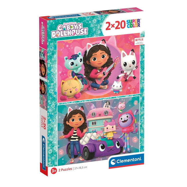 Clementoni Puzzel Gabby'S Dollhouse 2X20St koop je bij Babywinkel