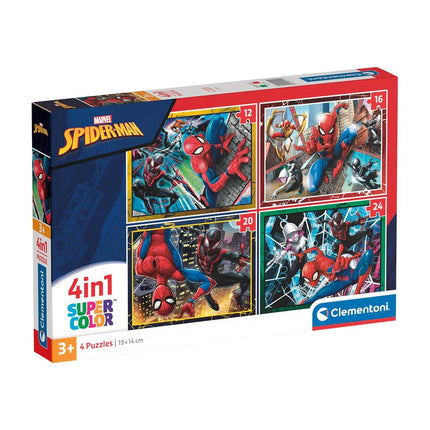 Clementoni Spiderman Puzzel 4 In 1 - Babywinkel - 8005125215157