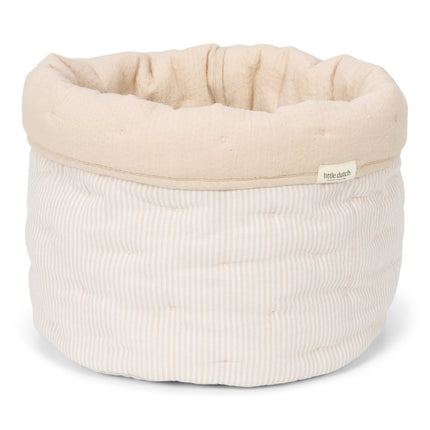 Commodemandje klein - Pure Soft Beige Stripe - Babywinkel - 8721122584453