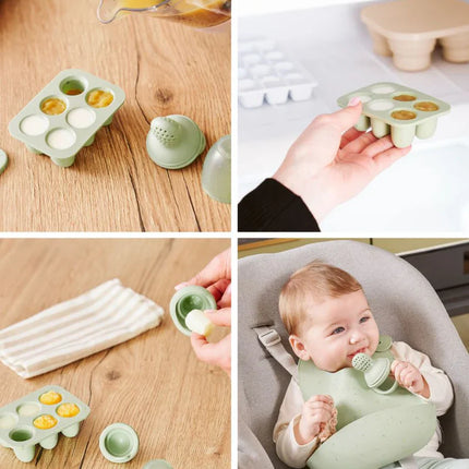 <tc>Babymoov</tc> Lot de petits récipients en silicone + jouet à mordiller
