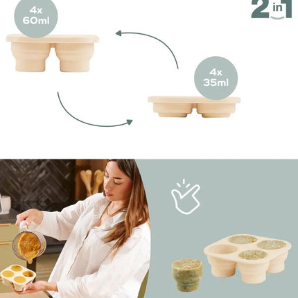 <tc>Babymoov</tc> Lot de petits récipients en silicone + jouet à mordiller