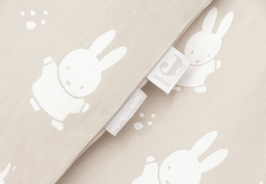 Dekbedovertrek met sloop 100x140cm Miffy & Snuffy - Nougat - Babywinkel - 8717329378834