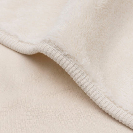 Deken Ledikant 100x150cm Basic Jersey/Sherpa - Oatmeal - Babywinkel - 8717329400122
