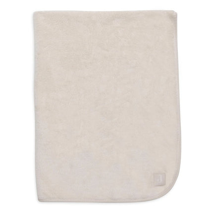 Deken Ledikant 100x150cm Basic Jersey/Sherpa - Oatmeal - Babywinkel - 8717329400122