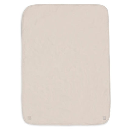 Deken Ledikant 100x150cm Basic Jersey/Sherpa - Oatmeal - Babywinkel - 8717329400122