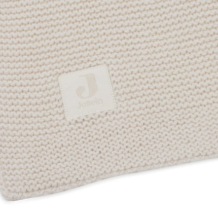 Deken Ledikant 100x150cm Basic Knit - Oatmeal - Babywinkel - 8717329400016