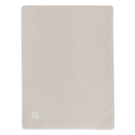 Deken Ledikant 100x150cm Basic Knit - Oatmeal - Babywinkel - 8717329400016