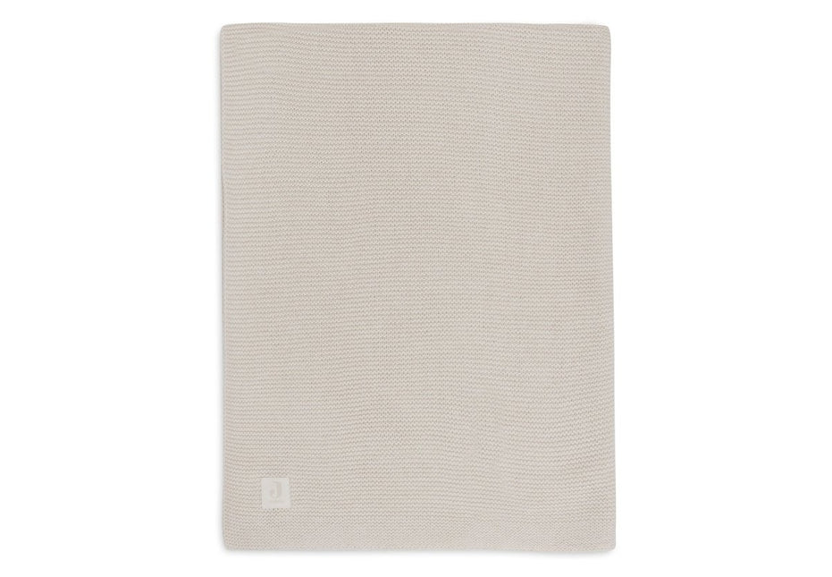 Deken Ledikant 100x150cm Basic Knit - Oatmeal - Babywinkel - 8717329400016