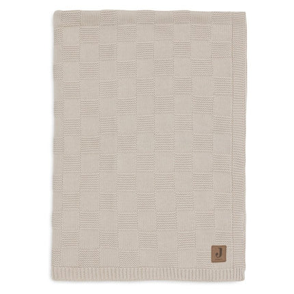 Deken Ledikant 100x150cm Box Knit - Warm Sand - GOTS - Babywinkel - 8717329400023