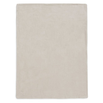 Deken Ledikant 100x150cm Box Knit - Warm Sand/Velvet - GOTS - Babywinkel - 8717329403901