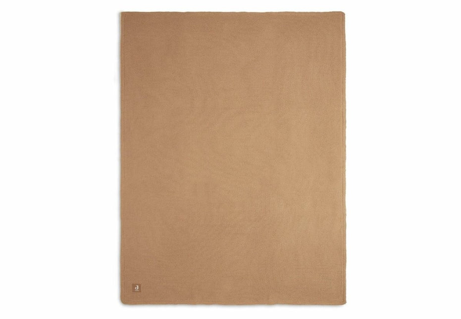 Jollein Wiegdeken Basic Knit Biscuit/Fleece 75X100Cm koop je bij Babywinkel