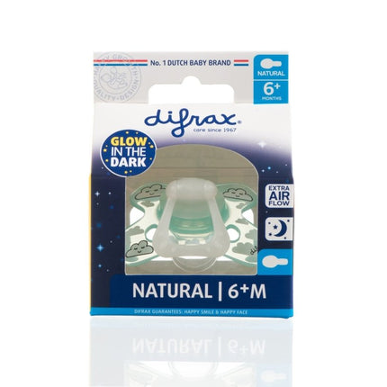Difrax Speen 6+ Natural Nacht Glow In The Dark - Difrax - Babywinkel - 8711736055791