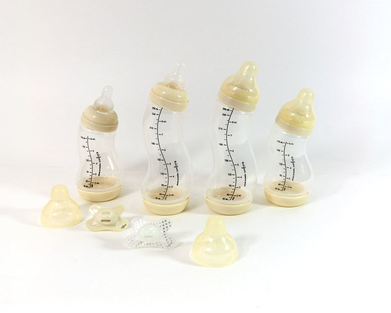 Difrax Startersset 1: Transparant Wit - Difrax - Babywinkel - 8711736575602