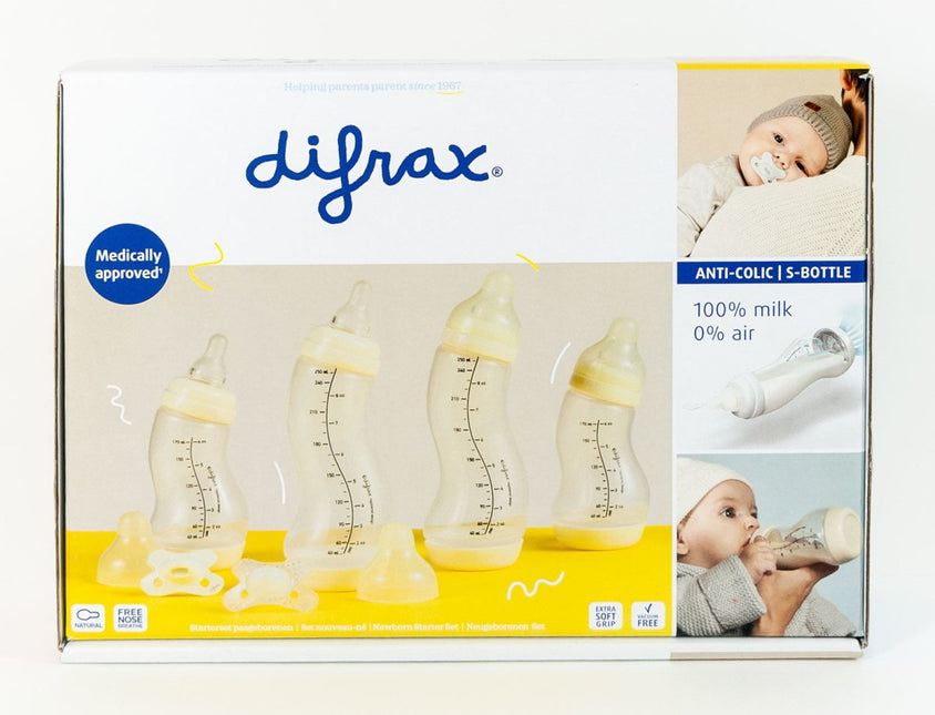 Difrax Startersset 1: Transparant Wit - Difrax - Babywinkel - 8711736575602