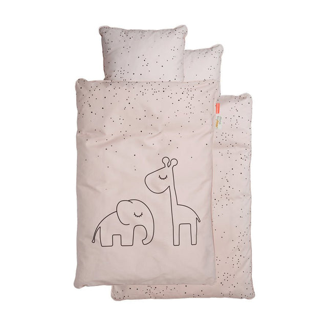 Done by Deer Dekbedovertrek Dreamy Dots Powder 100x130cm - Done by Deer - Babywinkel - 5712643004271